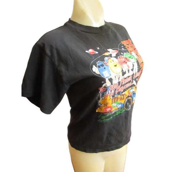 Winston Cup Vintage Women's T-shirt XS S 1990s Ernie Irvin #36 M&M's 1998 Black - Picture 10 of 10